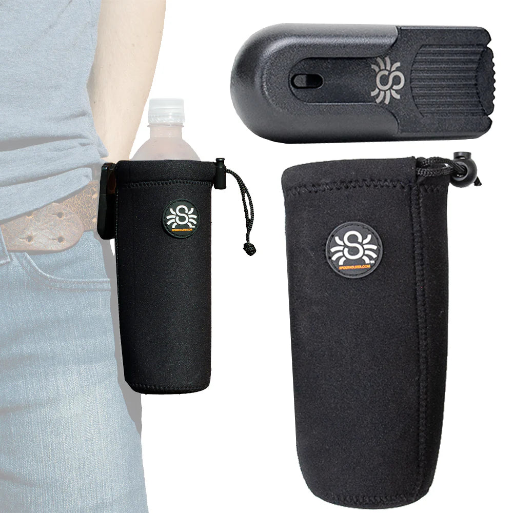 Spider Neoprene Water Bottle or Green Gas (propane) Holder