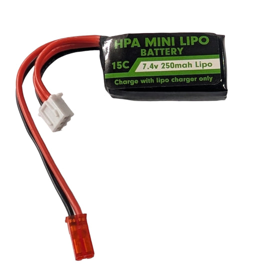 HPA Mini Lipo | 7.4v Mini Lipo Battery | 250mah JST