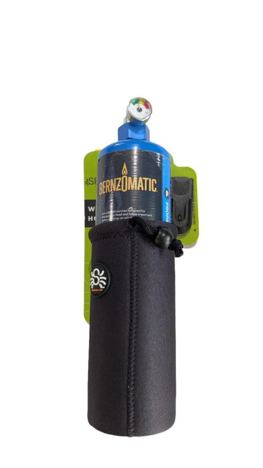 Spider Neoprene Water Bottle or Green Gas (propane) Holder